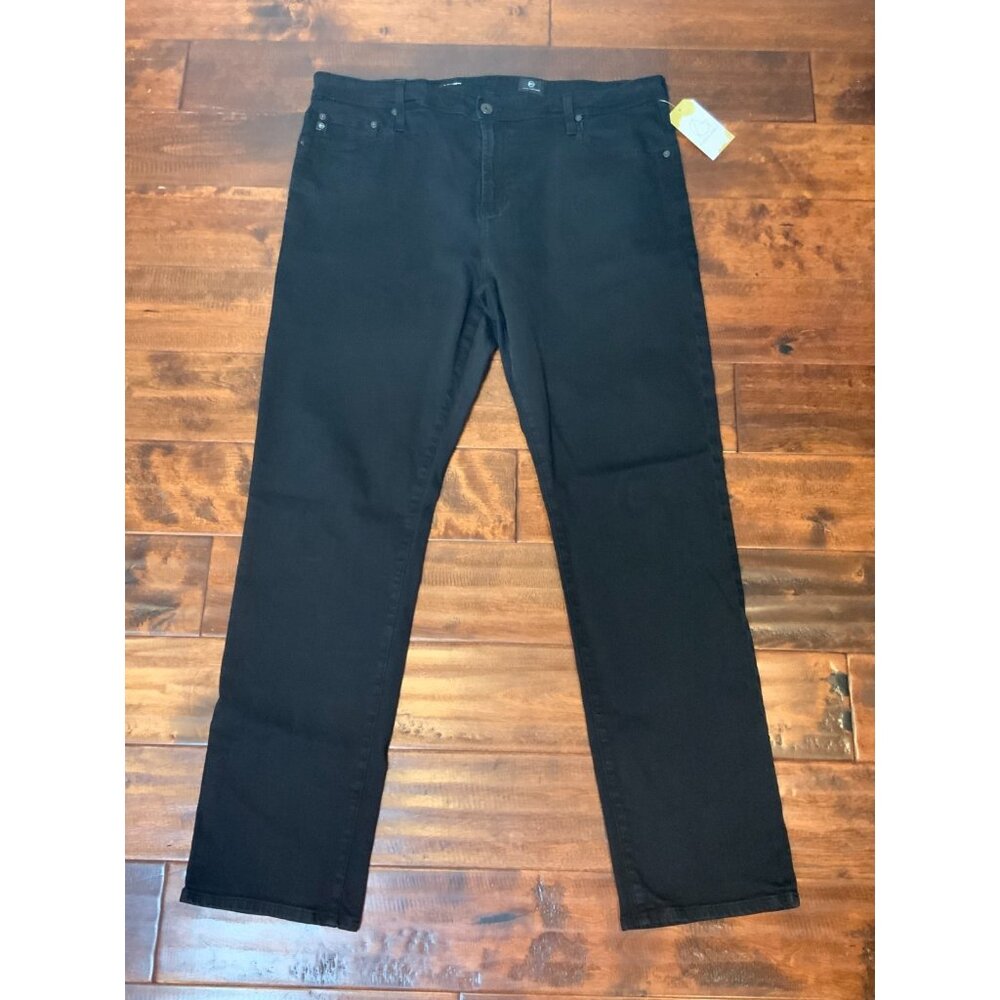 Adriano Goldschmied Men’s The Everett Slim Straight Black Jeans, Size 40